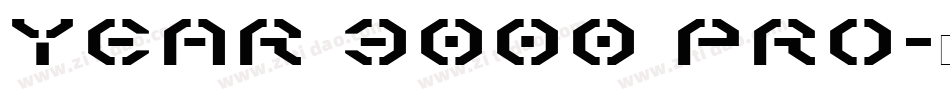 Year 3000 Pro字体转换
